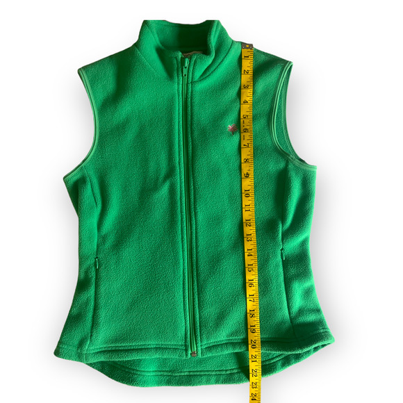 Lilly Pulitzer Vintage Green Fleece Vest Size XS - Picture 4 of 8